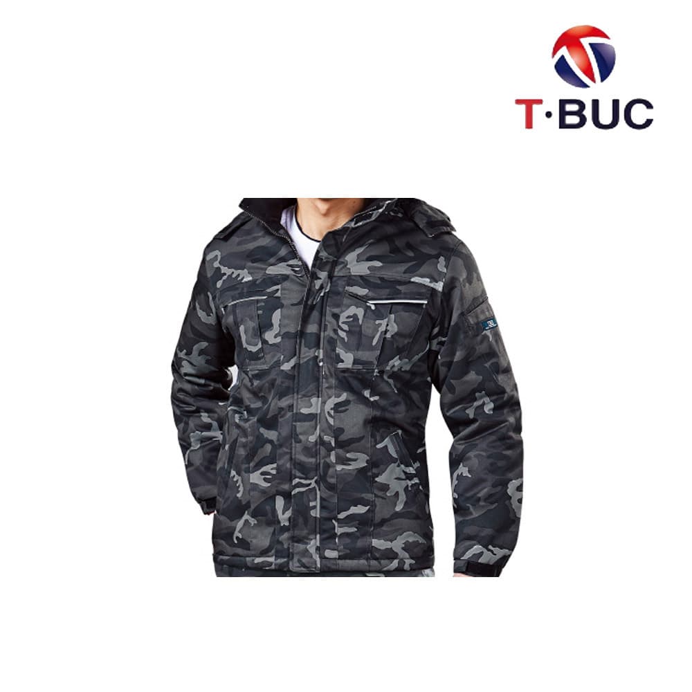 TB-777J/상의/겨울/티뷰크/패딩작업복/폴리65+코튼35/D.그레이