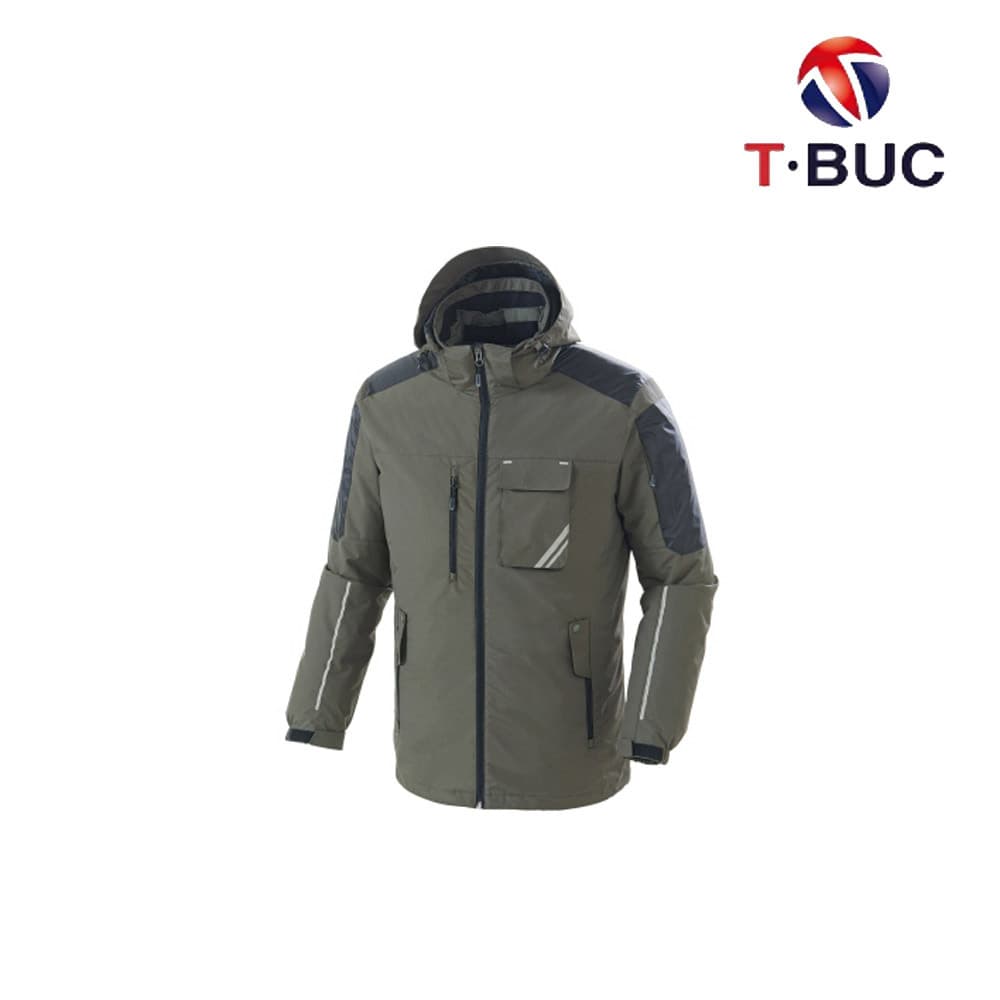 TB-541J/상의/겨울/티뷰크/패딩작업복/나일론100/하이포라코팅/정전기차폐안감/YKK/카키