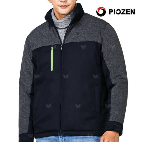 PW-J2412/자켓/추동//웰론솜점퍼/폴리65+레이온35/네이비&그레이/M~4XL