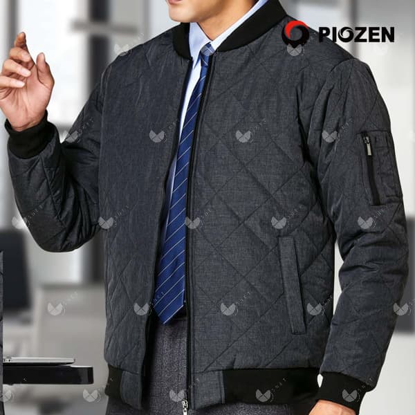 PW-J211/자켓/추동//스퀘어퀼팅점퍼/나일론66+폴리34/멜란지그레이/M~4XL