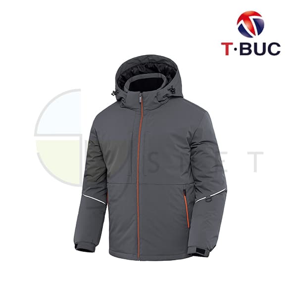TB-307/상의/겨울/티뷰크/리사이클패딩자켓/후드탈부착/그레이/M~4XL