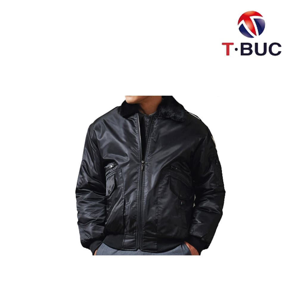 TB-41J/상의/겨울/티뷰크/항공점퍼/폴리100/카라털탈부착/YKK지퍼/블랙