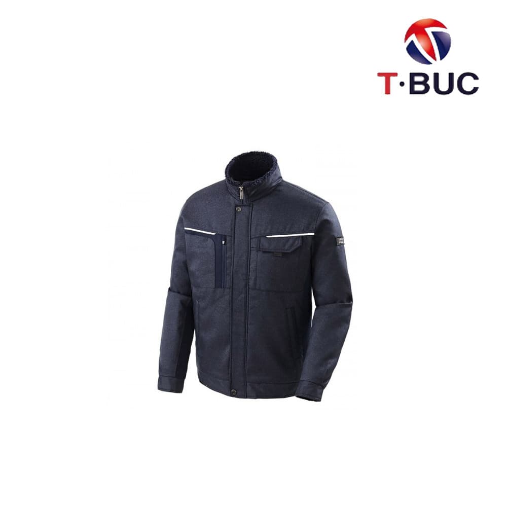 TB-920J/상의/겨울/티뷰크/TR도트양털안감점퍼/폴리80+레이온20/내부양털/YKK지퍼/블랙