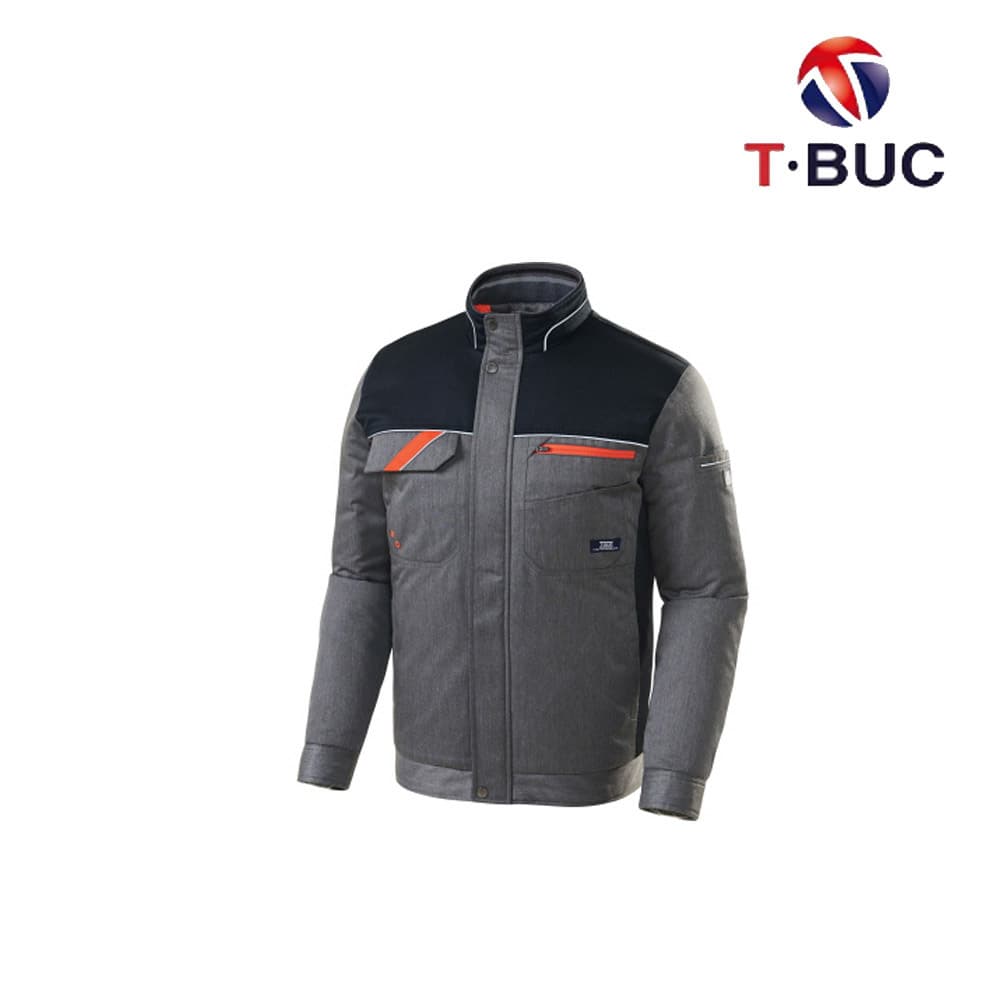 TB-907J/상의/겨울/TC작업복/폴리65+코튼35/정전기차폐안감/YKK지퍼/M.그레이