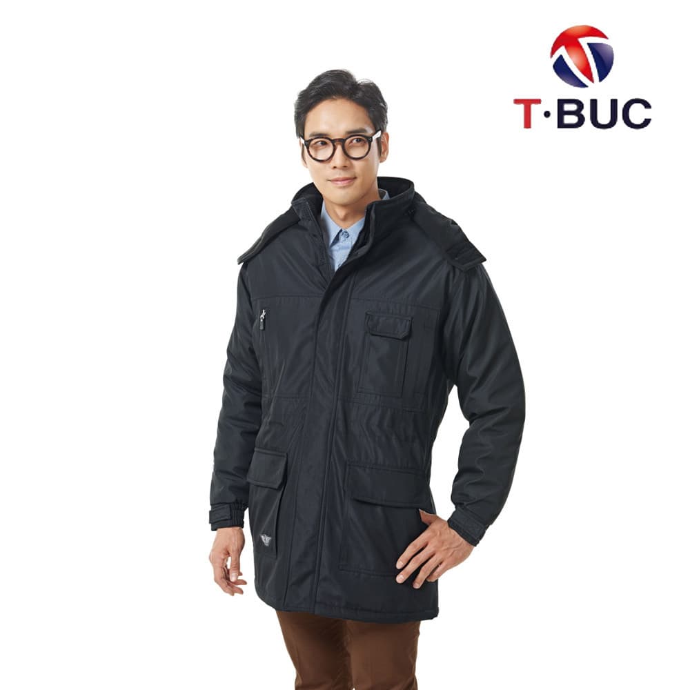 TB-811J/상의/겨울/티뷰크/프라다하프코트/폴리100/정전기차폐안감/YKK/블랙