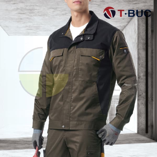TS-1201J(BR)/상의/티뷰크 작업복상의 근무복 자켓 점퍼 춘하복