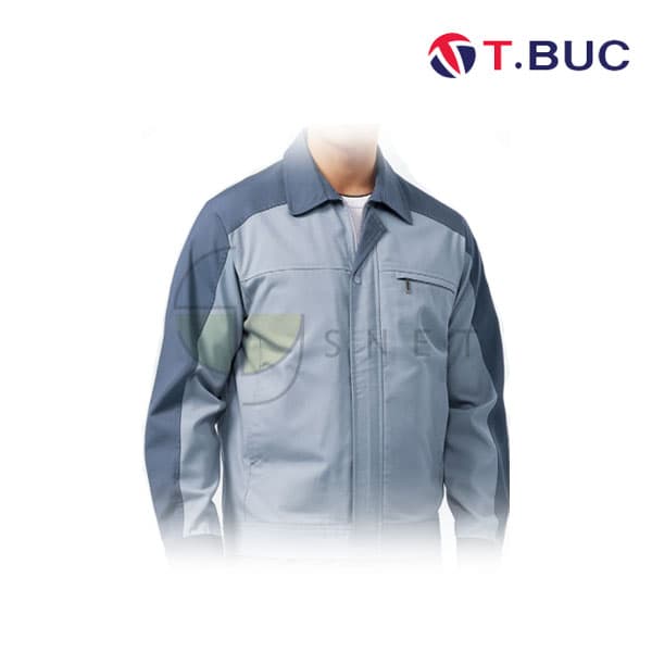 TB-185J/상의/춘하/티뷰크/썬크로스작업복/폴리65+레이온35/YKK지퍼/L.블루