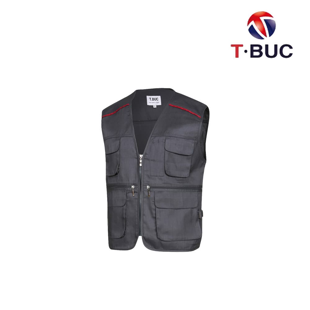 MK-180/조끼/춘추/티뷰크/TC조끼/폴리85+코튼15/D.그레이
