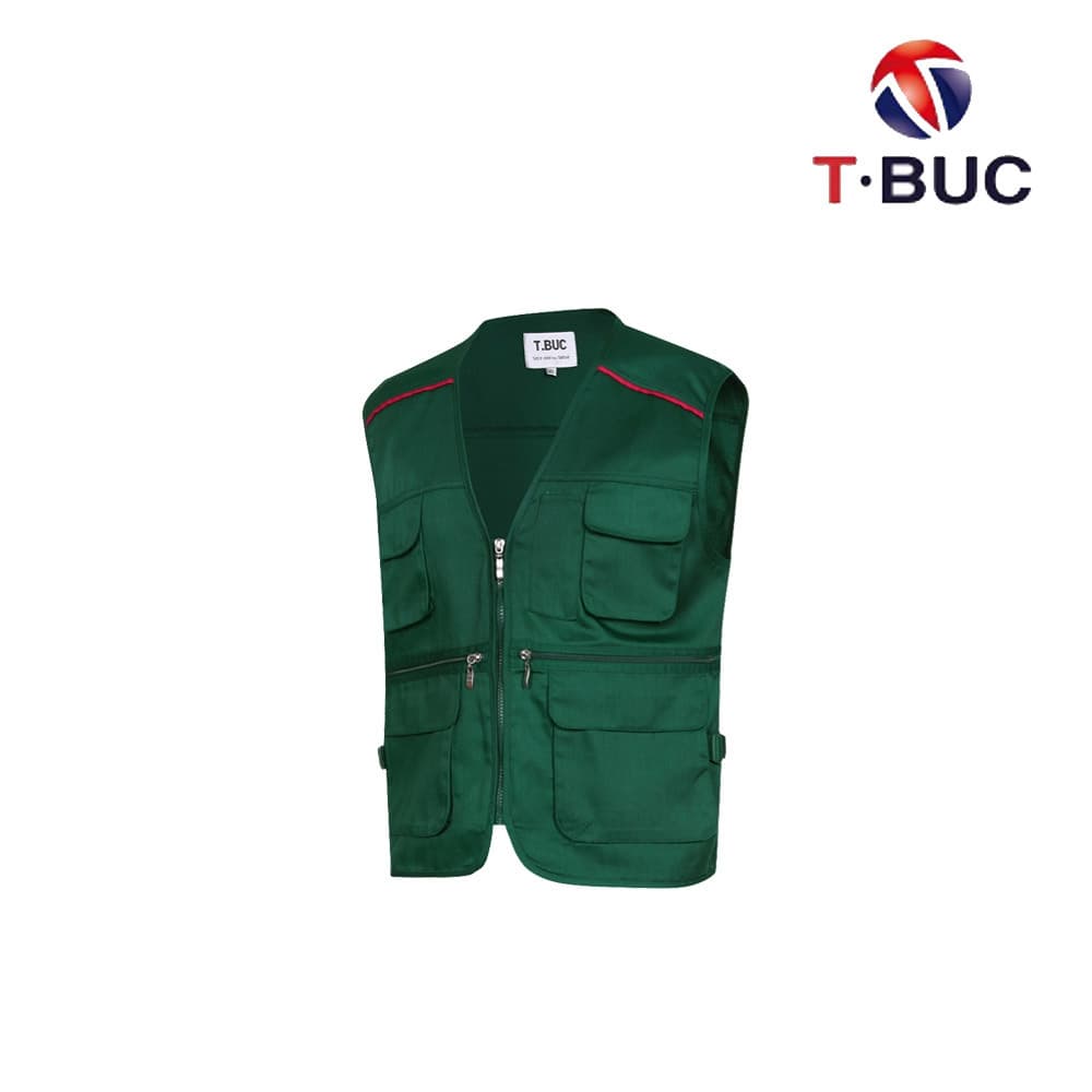 MK-176/조끼/춘추/티뷰크/TC조끼/폴리85+코튼15/그린