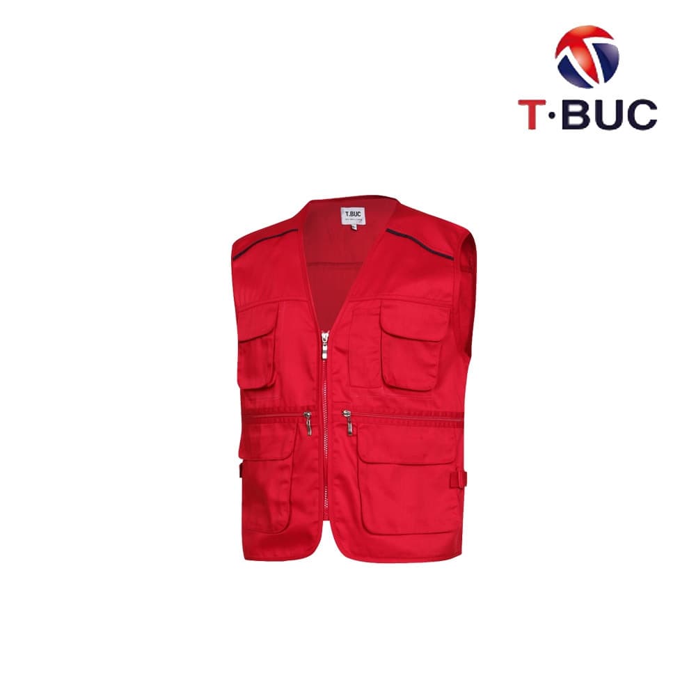 MK-175/조끼/춘추/티뷰크/TC조끼/폴리85+코튼15/레드